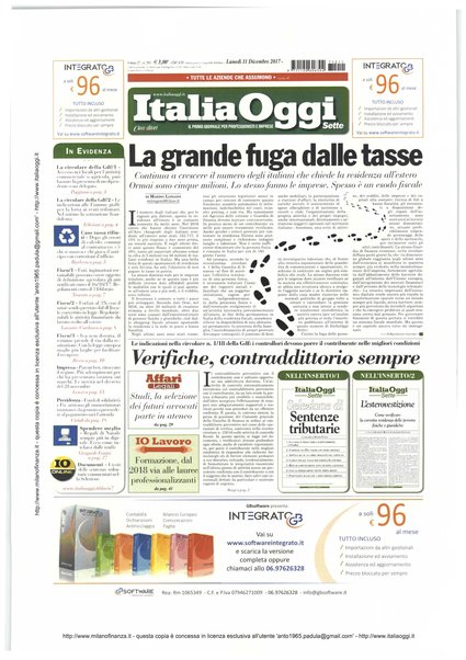 Italia oggi : quotidiano di economia finanza e politica